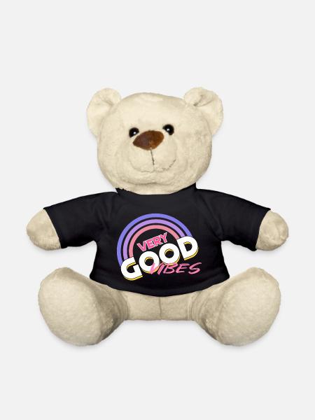 good vibes Regenbogen - Teddy - Schwarz