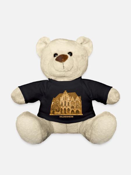 Hildesheim Rathaus Marktplatz Niedersachsen - Teddy - Schwarz
