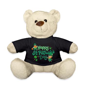 Fröhlichen St Patrick Tag. St. Patrick's Day! - Teddy - Schwarz - Vorne