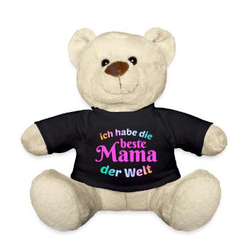 Ich habe die beste Mama der Welt - Teddy - Schwarz - Vorne