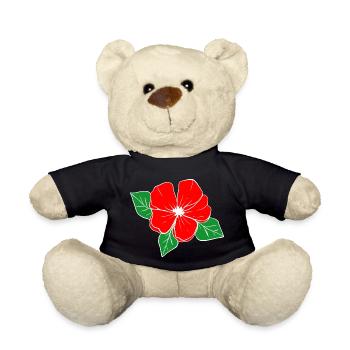 Florist Flower Plant Nature Gardener - Teddy Bear - black - Front