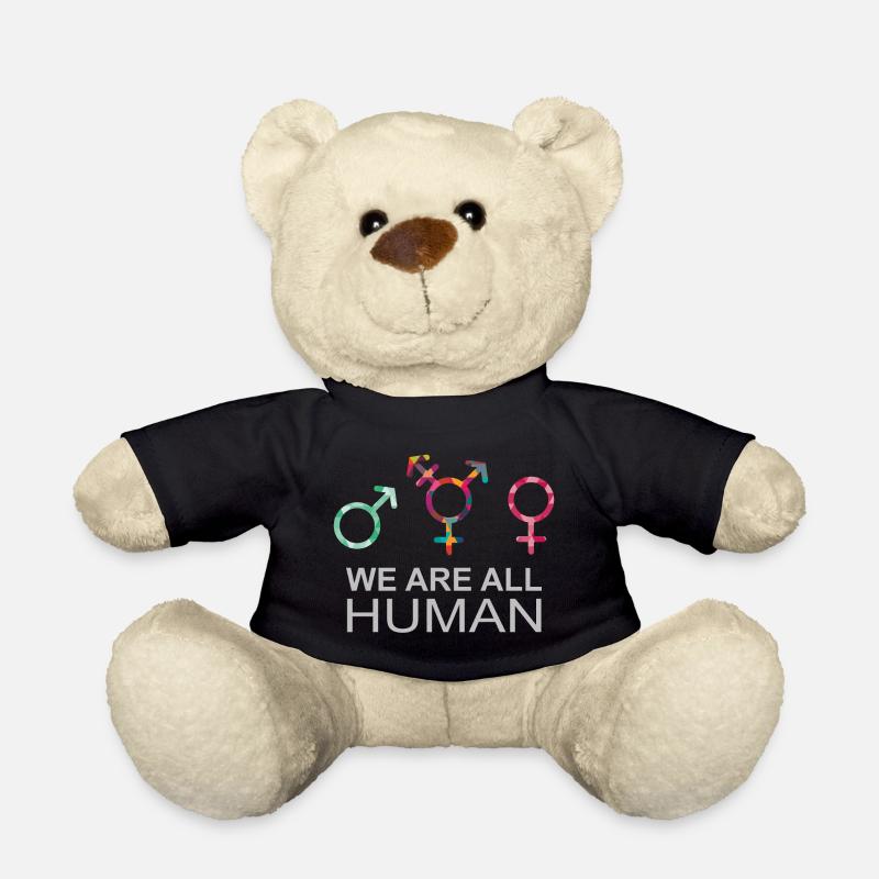 Wir sind alle Menschen LGBT Geschlechtssymbole - Teddy - Schwarz