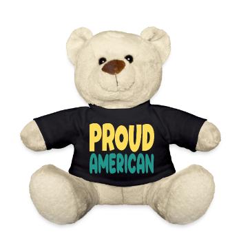 Pround amerikanische Typografie - Teddy - Schwarz - Vorne