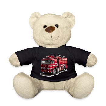 Mit dem Feuerwehrauto Brände bekämpfen - Teddy - Schwarz - Vorne