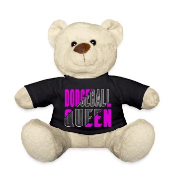 Dodgeball Queen - Teddy Bear - black - Front