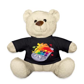 Paint palette n°2 - Teddy Bear - black - Front