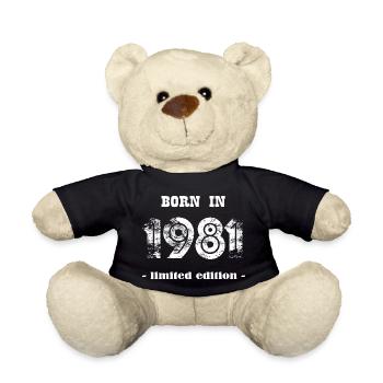 Born in 1981 - limited edition - Teddy - Schwarz - Vorne
