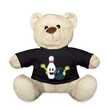 Bowling Bowlingkugel Pin - Teddy - Schwarz - Vorne