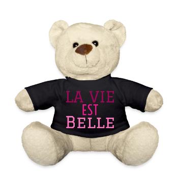 la vie est belle - Nounours - noir - Devant