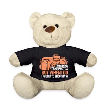 I Don't Always Take Photos Photography Camera - Teddy - Schwarz - Vorne