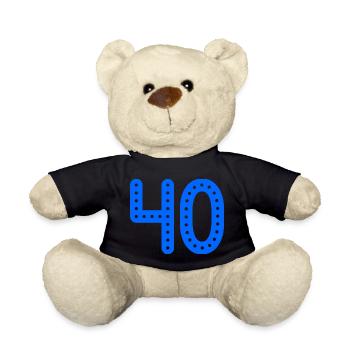ANNIVERSARY. HAPPY BIRTHDAY. HAPPY BIRTHDAY. - Teddy Bear - black - Front