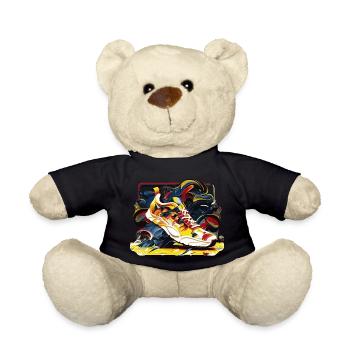 Rauchender Laufschuh - Teddy - Schwarz - Vorne