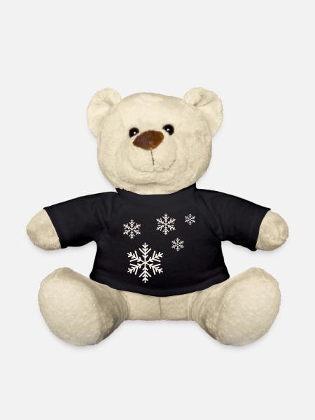 Weihnachten schnee - Teddy - Schwarz