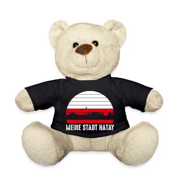 Meine Stadt Hatay | Hatay Geschenkidee - Teddy - Schwarz - Vorne