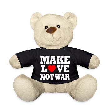 Make love not war - Teddy - Schwarz - Vorne