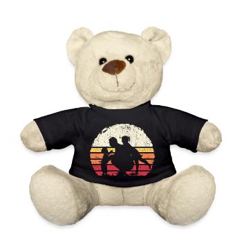 Sunset Trio Silhouette - Teddy Bear - black - Front