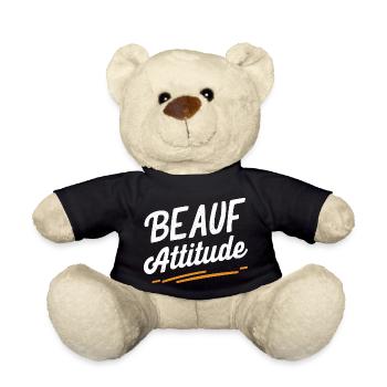Beauf attitude - Nounours - noir - Devant