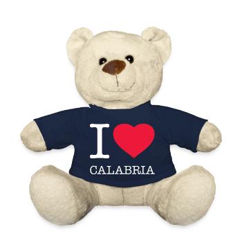 I LOVE CALABRIA Kalabrien - Teddy Bear - french navy - Front