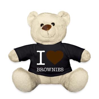 I LOVE BROWNIES - Teddy - Schwarz - Vorne