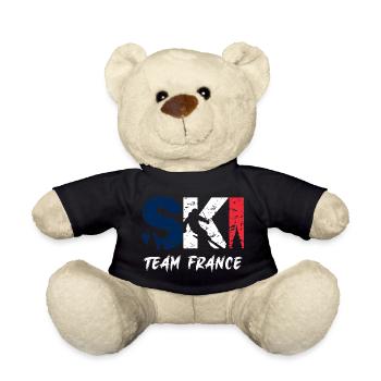 Ski Team France Emblem - Nounours - noir - Devant