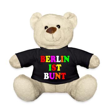 Berlin ist bunt - Teddy - Schwarz - Vorne
