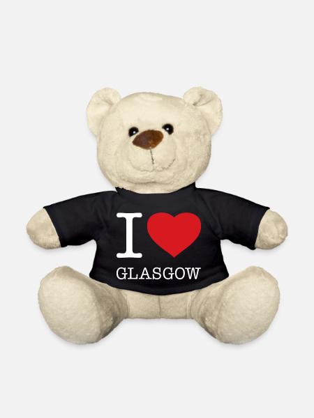 I LOVE GLASGOW - Teddy Bear - black
