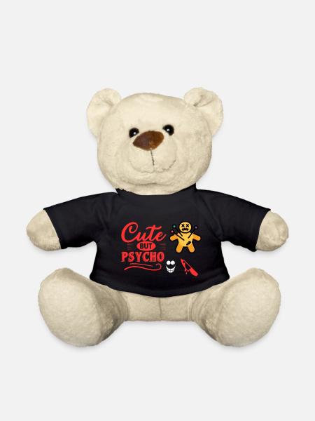 Cute psycho shoe - Teddy Bear - black