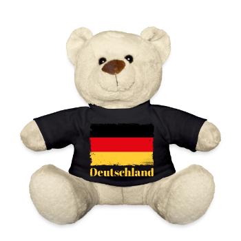 Deutschland Deutschland Flagge German Pride - - Teddy - Schwarz - Vorne