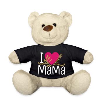 Mama Mother's Day Birthday Gift Idea - Teddy Bear - black - Front