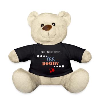 Blutgruppe TEE positiv - Teddy - Schwarz - Vorne