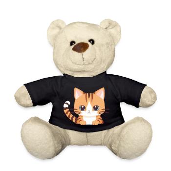 süße baby Katze - Teddy - Schwarz - Vorne