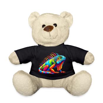 Iguana - Teddy Bear - black - Front