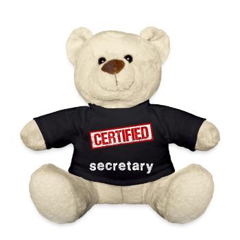 Secretary - Teddy Bear - black - Front