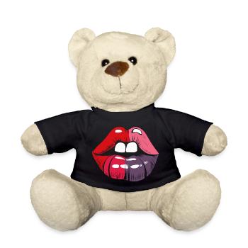 LIPS - Teddy Bear - black - Front