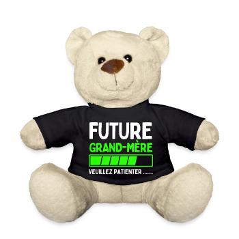 Werdende Großmutter - Teddy - Schwarz - Vorne