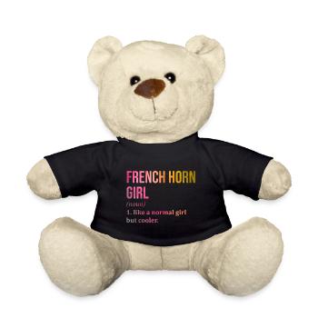 French Horn French Horn French Horn - Teddy Bear - black - Front