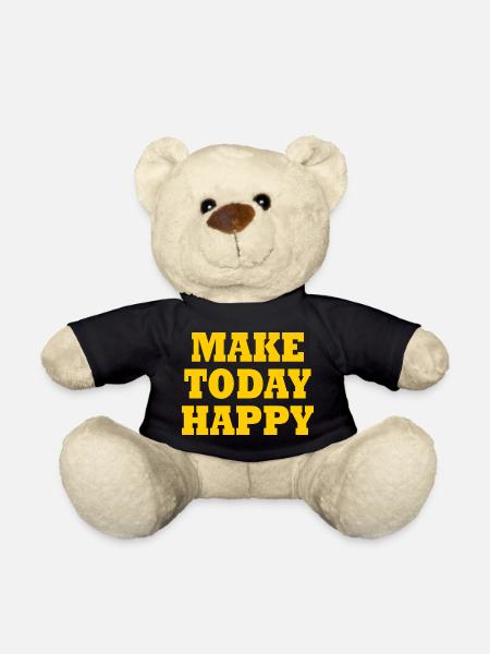 Make today happy - Teddy - Schwarz