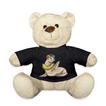 Seal Clown - Teddy Bear - black - Front