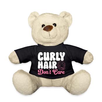 Lockiges Haar Afro Locken Natürliches Haar - Teddy - Schwarz - Vorne