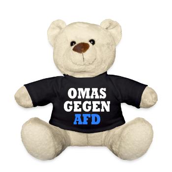 Les grands-mères contre l’afd - Nounours - noir - Devant
