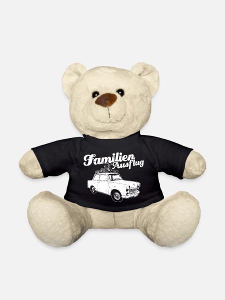 "Familienausflug" Trabi-Motiv - Teddy - Schwarz