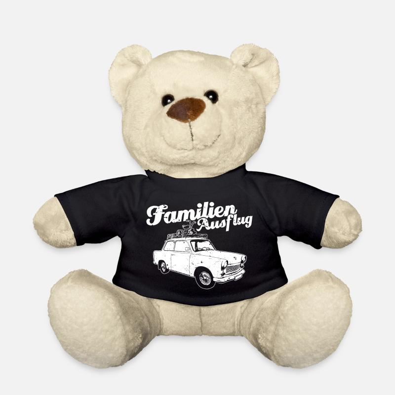 "Familienausflug" Trabi-Motiv - Teddy - Schwarz