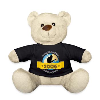 18th Birthday Rocks This Planet since 08/2006 - Teddy Bear - black - Front