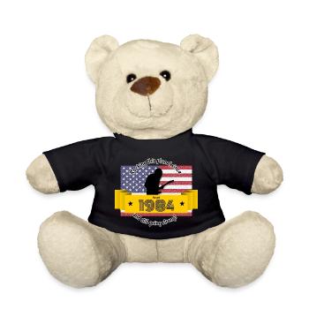 40th Birthday Rocking this planet since 08/1984 - Teddy Bear - black - Front