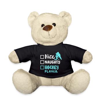 Eishockey Eishockeyspielerin - Teddy - Schwarz - Vorne