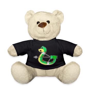 Snake Archer Bow - Teddy Bear - black - Front