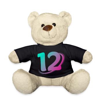 Numéro 12 multicolore - Nounours - noir - Devant