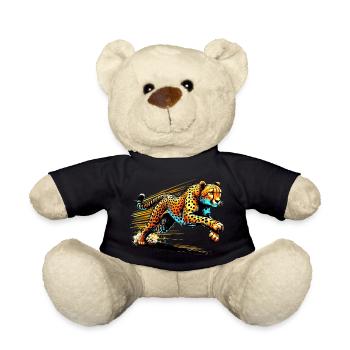 Cheetah - Teddy Bear - black - Front