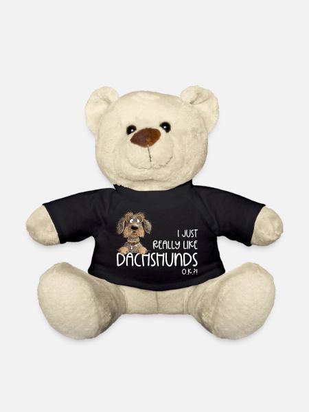 Lustiger Rauhaardackel Hund Dackel Spruch Hunde - Teddy - Schwarz