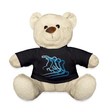 Snowboard - Teddy Bear - black - Front